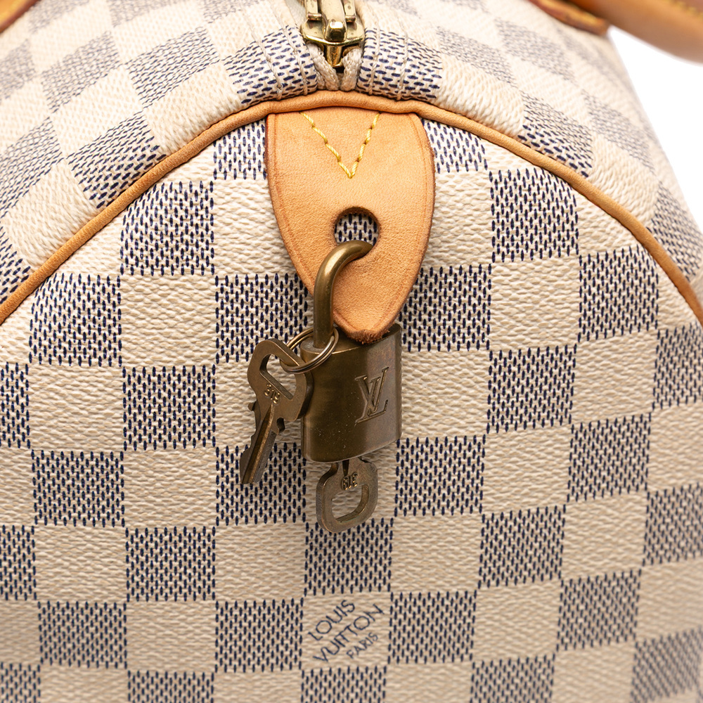 Pre-Loved Louis Vuitton Damier Azur Speedy 30 - Picture 7 of 10
